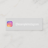 「パーソナライズされたBox World」インスタグラム スキニー名刺 (裏面)