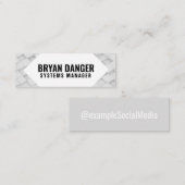 「パーソナライズされたBox World」ソーシャル・メディア スキニー名刺 (正面/裏面)