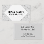 「パーソナライズされたBox World」（英国/ユーロ） 名刺 (正面/裏面)