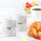 パーソナライズされたBride Mug – マグノリアフローラ結婚 ジャンボコーヒーマグカップ