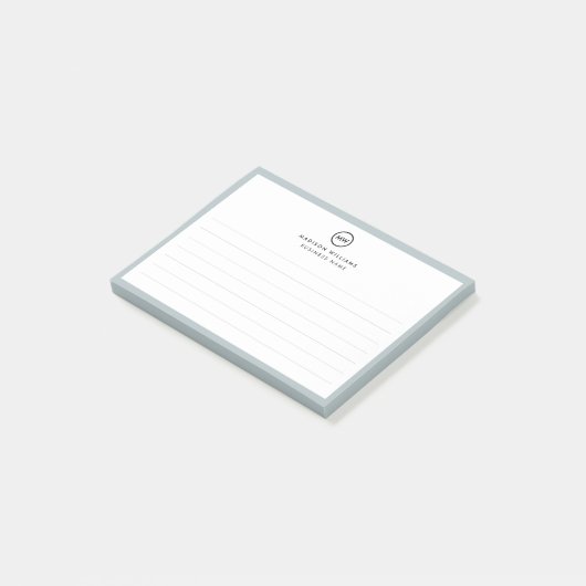 パーソナライズされたBusiness NotepadとカスタムNotepad ポストイット (アングル)