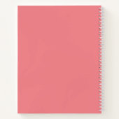 パーソナライズされたButterfy Spiral Notebook ノートブック (裏面)