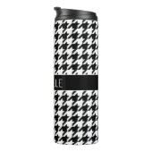 パーソナライズされたBW千鳥格子の タンブラー (回転右)