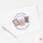 パーソナライズされたBy焼いた Homemade Toaster Pastries ラウンドシール (封筒)