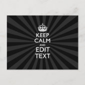 パーソナライズされたCALM保とテキストの日が差すこと ポストカード (正面)