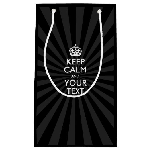 パーソナライズされたCALM保とバースト時のテキスト スモールペーパーバッグ (正面)