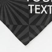 パーソナライズされたCALM保とバースト時のテキスト フリースブランケット (角)