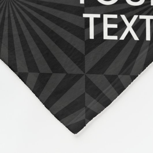 パーソナライズされたCALM保とバースト時のテキスト フリースブランケット (角)