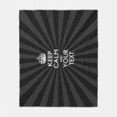 パーソナライズされたCALM保とバースト時のテキスト フリースブランケット (正面)