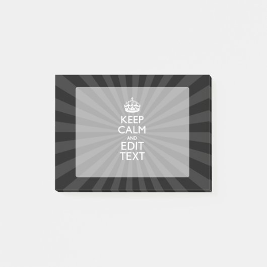 パーソナライズされたCALM保とバースト時のテキスト ポストイット (正面)