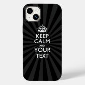 パーソナライズされたCALM保とバースト時のテキスト Case-Mate iPhoneケース (裏面)