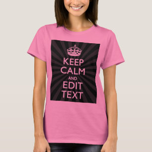 パーソナライズされたCALM保とバースト時のテキスト Tシャツ