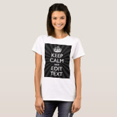 パーソナライズされたCALM保とバースト時のテキスト Tシャツ (正面フル)