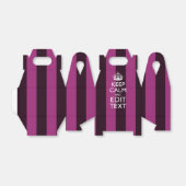 パーソナライズされたCALM保とピンクのテキスト フェイバーボックス (折り畳みなし)