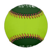 パーソナライズされたCALM保と緑のテキスト 野球ボール (正面)