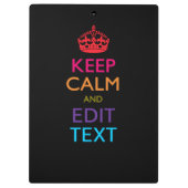 パーソナライズされたCALM保と編集文字の多色 クリップボード (裏面)