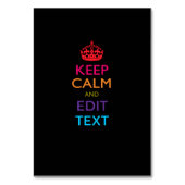 パーソナライズされたCALM保と編集文字の多色 テーブルナンバー (正面)