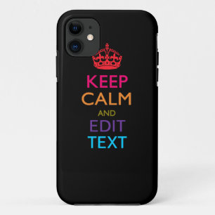 パーソナライズされたCALM保と編集文字数々の色 iPhone 11 ケース