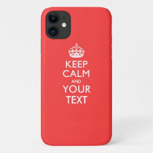 パーソナライズされたCALM保とCoralのテキスト iPhone 11 ケース