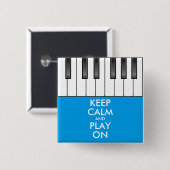 パーソナライズされたCALM保とON遊の – キーボードピアノ 缶バッジ (正面&裏面)