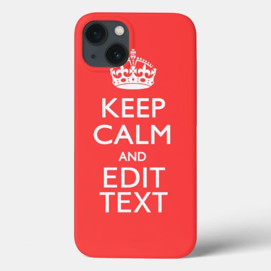 パーソナライズされたCALM保とPink Coralのテキスト Case-Mate iPhoneケース (裏面)