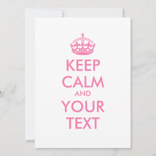 パーソナライズされたCALM保とYOUR TEXT – ピンク色の単語 (正面)