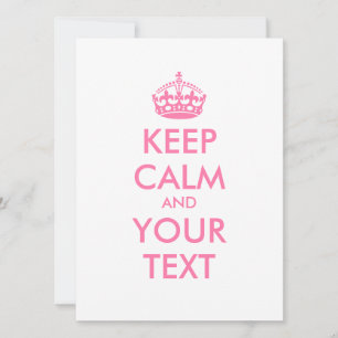 パーソナライズされたCALM保とYOUR TEXT – ピンク色の単語