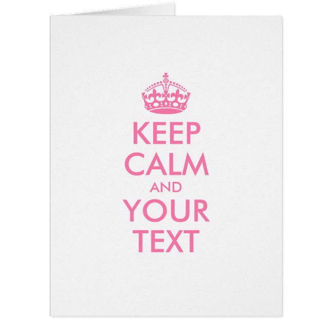 パーソナライズされたCALM保とYOUR TEXT – ピンク色の単語 (正面)