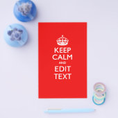 パーソナライズされたCALM保 AND EDIT文字(赤) チラシ (シングル)