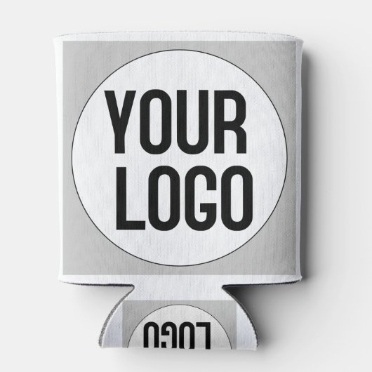 パーソナライズされたcan coolerのロゴデザインテンプレート 缶クーラー (裏面)