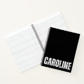 パーソナライズされたCaroline付きノート ノートブック (内部)