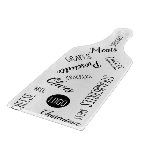 パーソナライズされたCharcuterie Grazerロゴ カッティングボード (角)