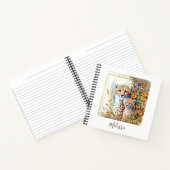 パーソナライズされたCheetah School Office Notebook Gift ノートブック (内部)
