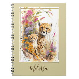 パーソナライズされたCheetah School Office Notebook Gift ノートブック