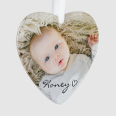 パーソナライズされたChristmas Decor、カスタム家族の写真 オーナメント (正面)