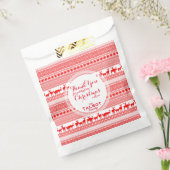 パーソナライズされたCHRISTMAS Thank You Faverバッグ フェイバーバッグ (封をした状態)