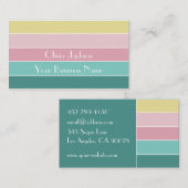 パーソナライズされたColorblock名刺 名刺 (正面/裏面)