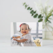 パーソナライズされたCuteHappy Valentine's day写真 シーズンポストカード (スタンド正面)