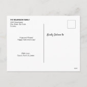 パーソナライズされたCuteHappy Valentine's day写真 シーズンポストカード (裏面)