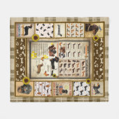 パーソナライズされたDachshund Knowledge Beautiful Gift フリースブランケット (正面(横))