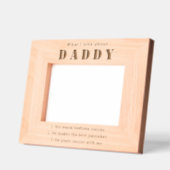 パーソナライズされたDaddy Daughter/Son Photo Frame レーザー彫刻フレーム (左)