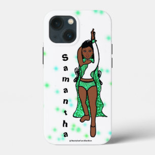 パーソナライズされたDancer iPhone / iPadケース緑の岬 13 Miniケース