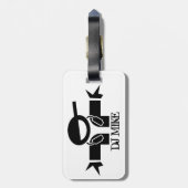 パーソナライズされたdeejay荷物タグ | DJギア ラゲッジタグ (裏面縦)