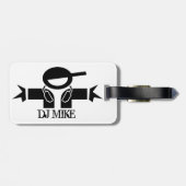 パーソナライズされたdeejay荷物タグ | DJギア ラゲッジタグ (裏面横)