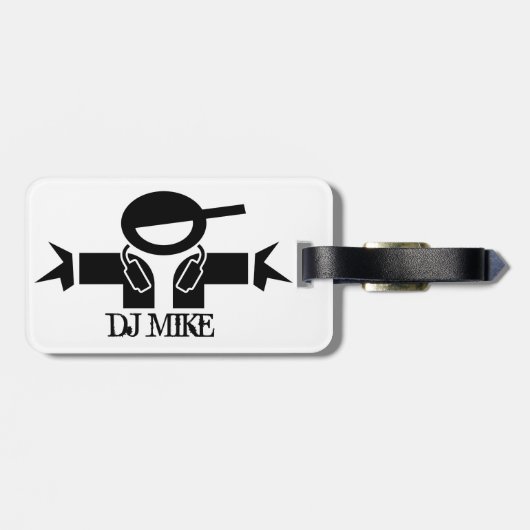パーソナライズされたdeejay荷物タグ | DJギア ラゲッジタグ (裏面横)