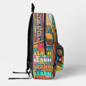 パーソナライズされたDinoバックパック学- 、轟音、リピート プリントバックパック (左)