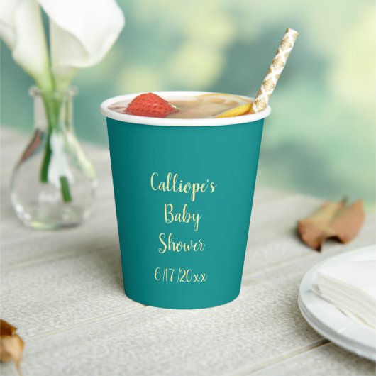 パーソナライズされたDk Green Let's Get Beachy 紙コップ (インサイチュ)