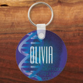 パーソナライズされたDNA指紋医学 キーホルダー (正面)