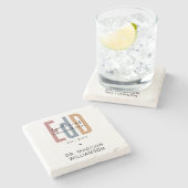 パーソナライズされたEdD教育医 ストーンコースター (横)