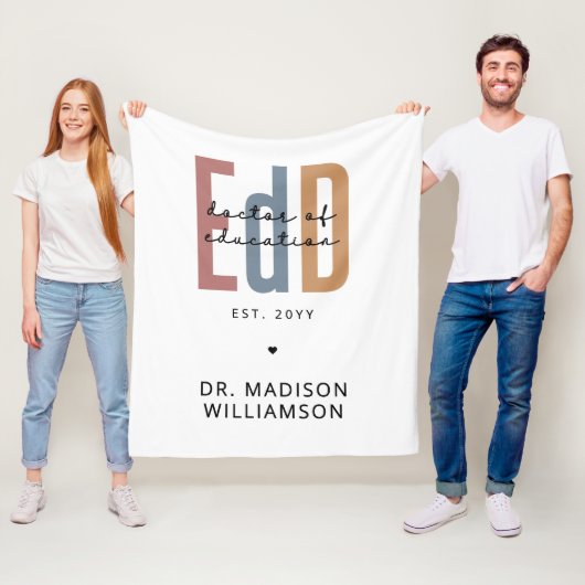 パーソナライズされたEdD教育医 フリースブランケット (インサイチュ)